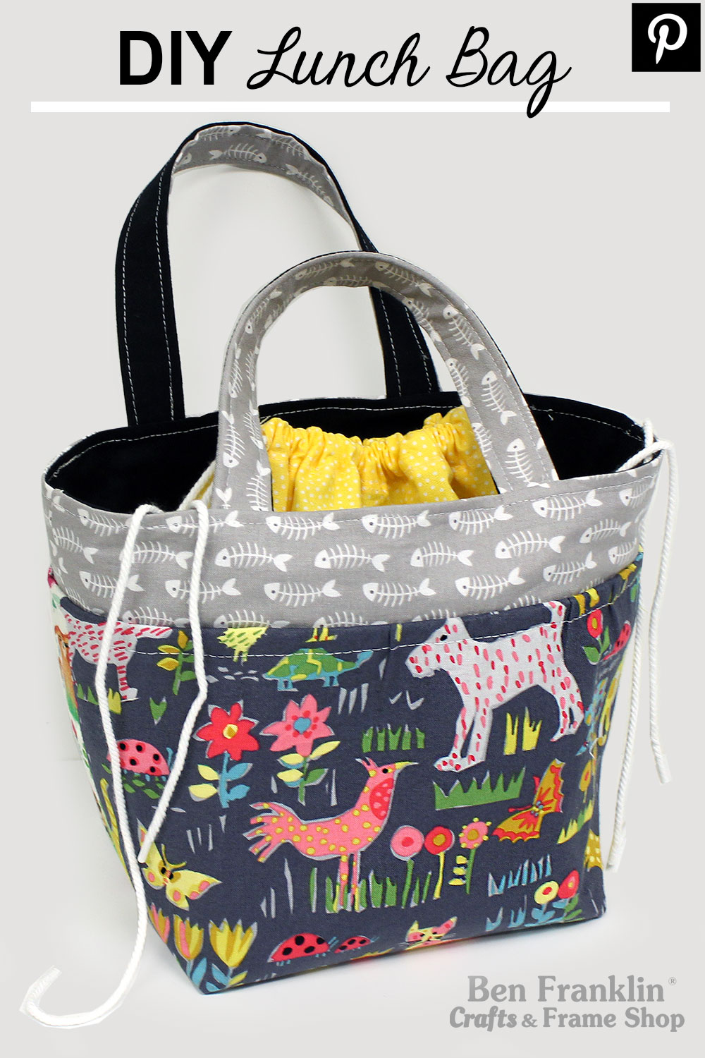 DIY Lunch Tote Bag 도시락 가방만들기  Weekend Picnic Hand Bag Tutorial  [sewingtimes] 