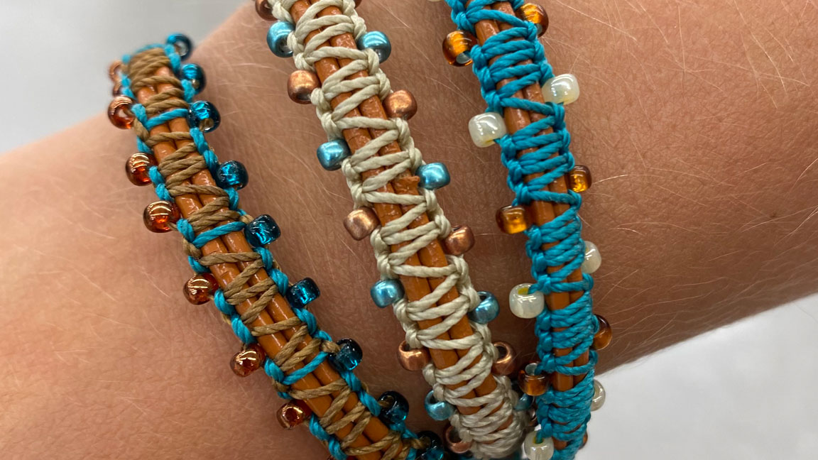 D Macrame Ancla Leather Bracelets – Seaside Gallery and Goods