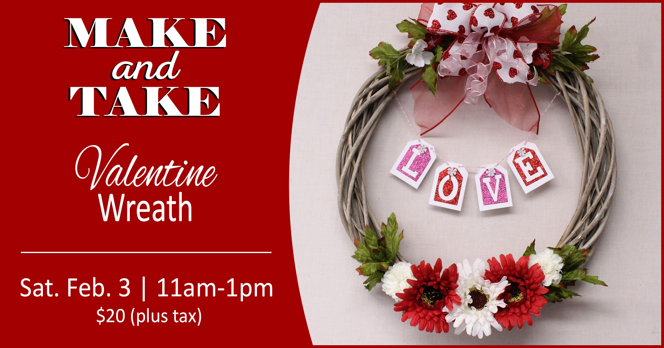 How to Make a Valentine's Day Wreath - Make and Takes