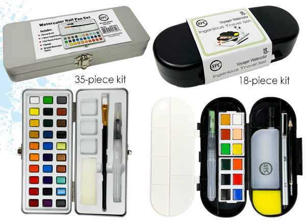 Watercolor Sets perfect for on-the-go painting!