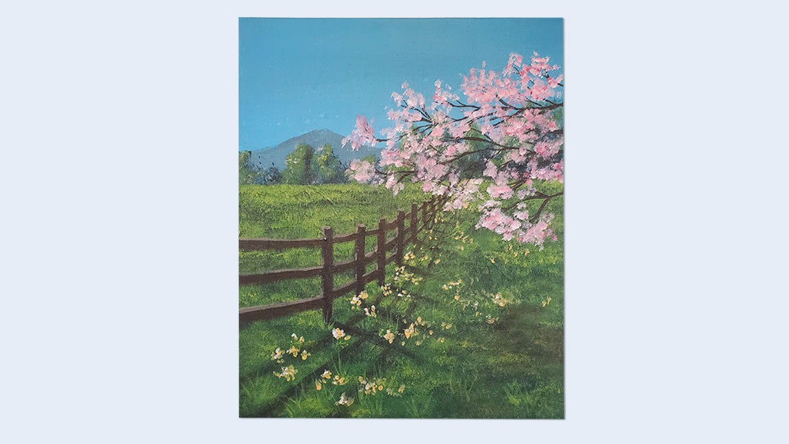 Acrylic Painting Class: Spring Field