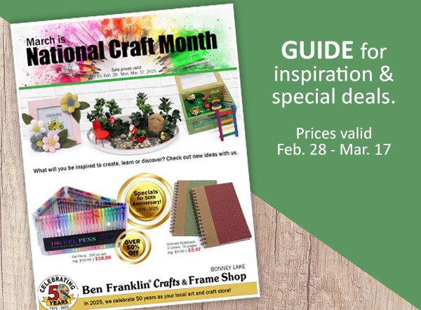 National Craft Month Sale