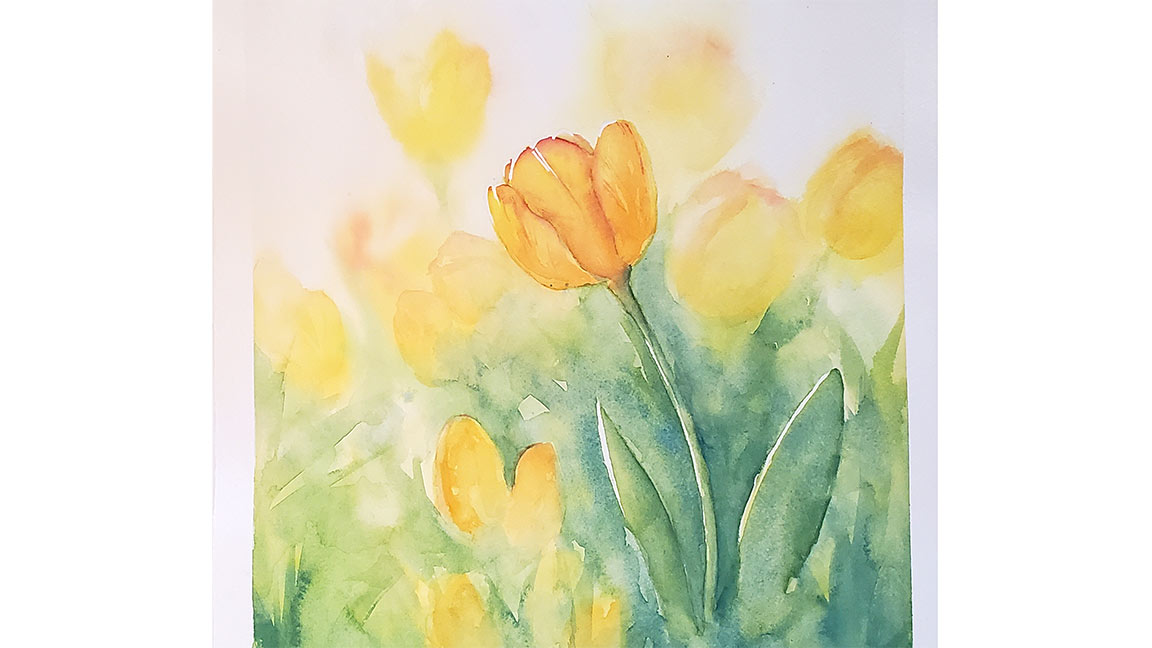 Watercolor Painting Class: Tulips